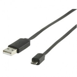 Cablu USB 2.0 A tata -  Micro B 1M negru