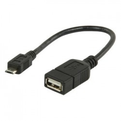Cablu adaptor USB A mama-micro B OTG 0.2m