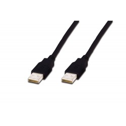 Cablu USB 2.0 A tata -A tata 1m negru