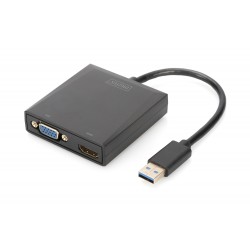 Convertor USB 3.0 - HDMI/VGA Digitus