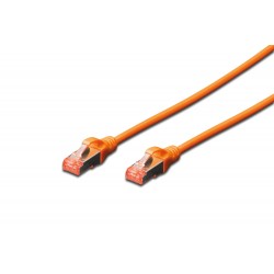 Patch cord SFTP- 0.5m portocaliu cat.6 CU,LZSH Digitus