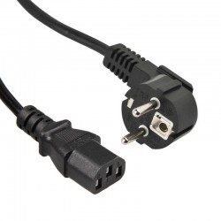 Cablu alimentare PC 3x1mm negru 1m