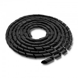 Spirala matisat cabluri 10mm neagra Qoltec
