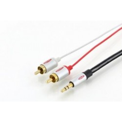 Cablu 3.5 tata - 2RCA tata 5m Ednet
