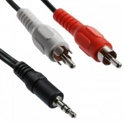 Cablu 3.5 tata-2RCA tata 0.2m