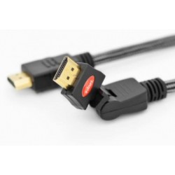 Cablu HDMI la HDMI Ultra HD 2m,4k-24-30Hz EDNET,cap rotativ
