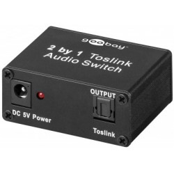 Switch optic Toslink -2intrari-1iesire Goobay