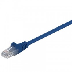 Cablu UTP Goobay Patch cord cat.5e 1m albastru